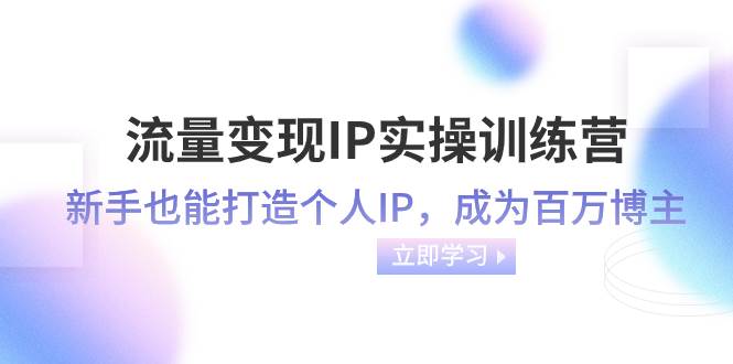 流量变现-IP实操训练营：新手也能打造个人IP，成为百万博主（46节课）-易创网