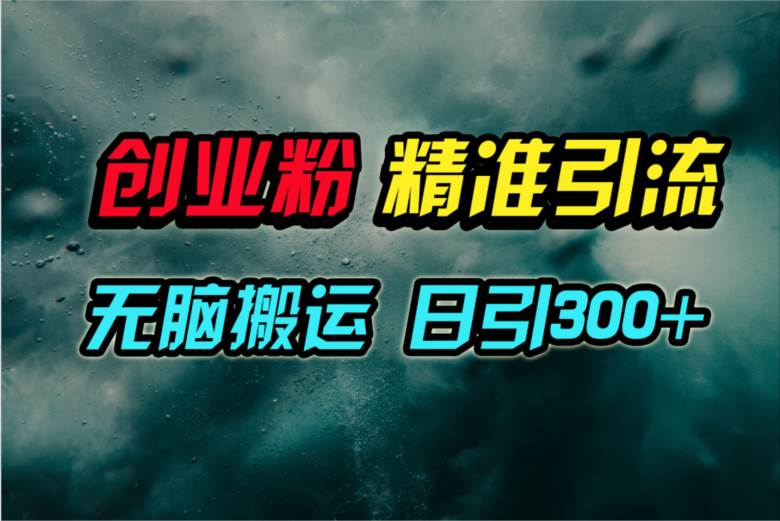 视频号纯搬运日引300+创业粉教程！-易创网