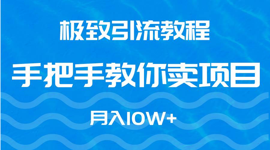 极致引流教程，手把手教你卖项目，月入10W+-易创网